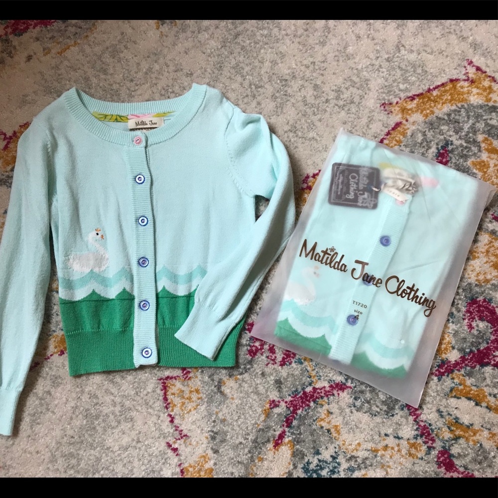 Matilda Jane Sister Set swan cardigan